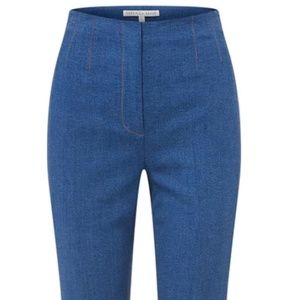 Veronica Beard Royce Boot-Leg Denim Pants